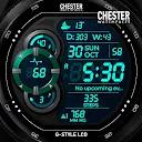 Chester G-Style LCD watch face